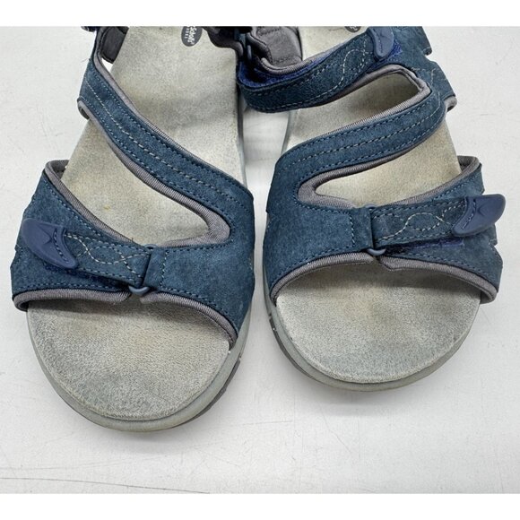 Dr. Scholls Women's Adelle Sandals Size 10M Navy Suede Comfort Casual Strappy - Picture 5 of 12